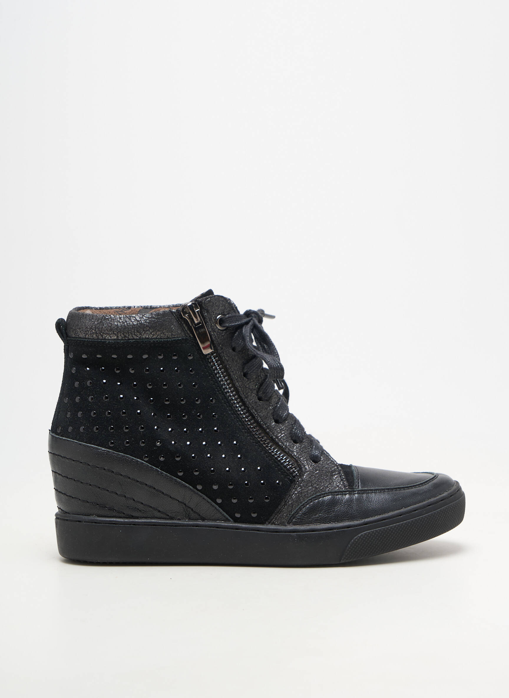 Bėgimo bateliai lygus medžiaga plokščias kulnas iki 3 cm juodas MADISON moteris