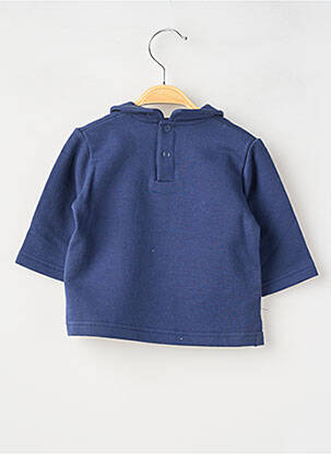 T-marškinys ilgos rankovės ilgos rankovės mėlyna PETIT BATEAU berniukas