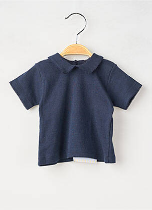 Polo trumpas rankovės mėlyna PETIT BATEAU vaikas