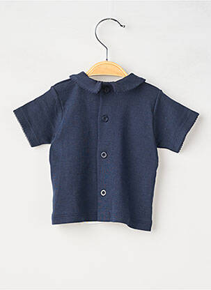 Polo trumpas rankovės mėlyna PETIT BATEAU vaikas