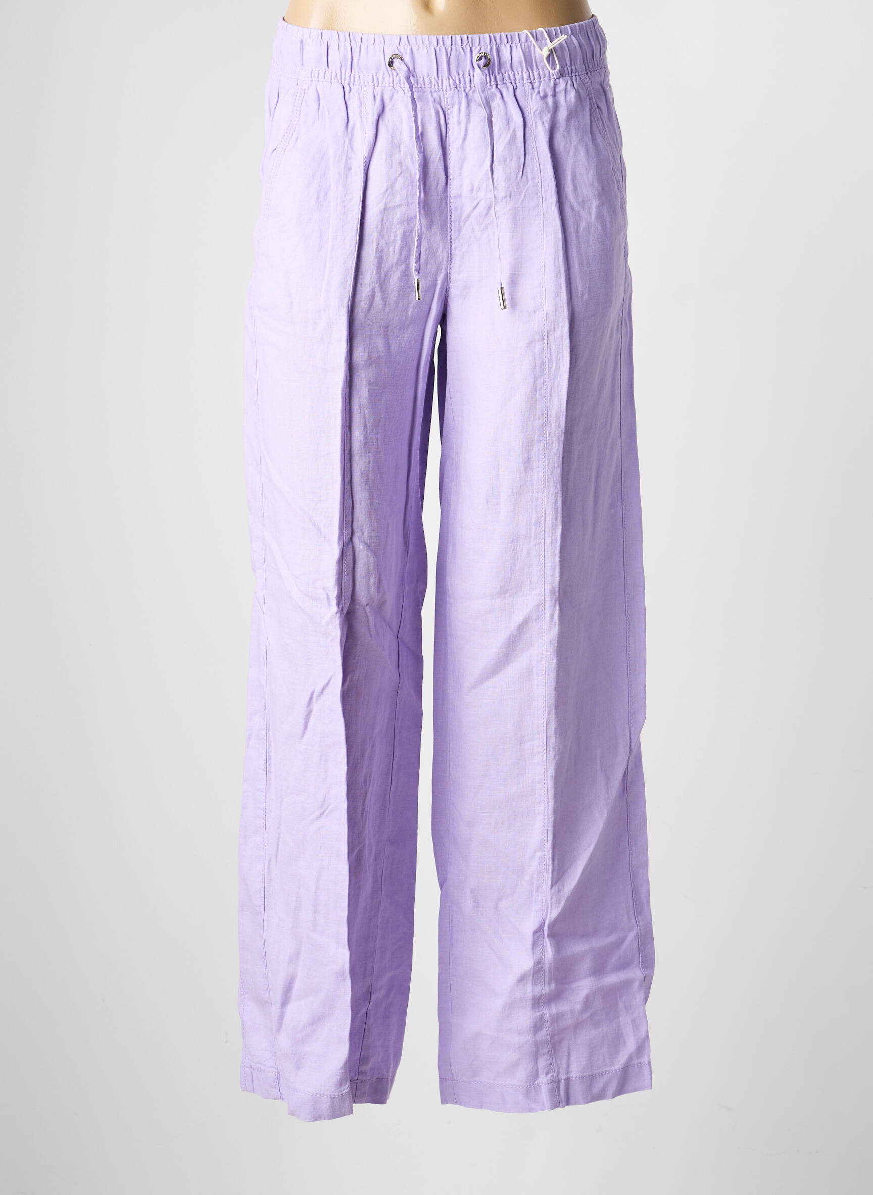 Platus kelnes krepos audinys normala dydis violetinis STREET ONE moteris