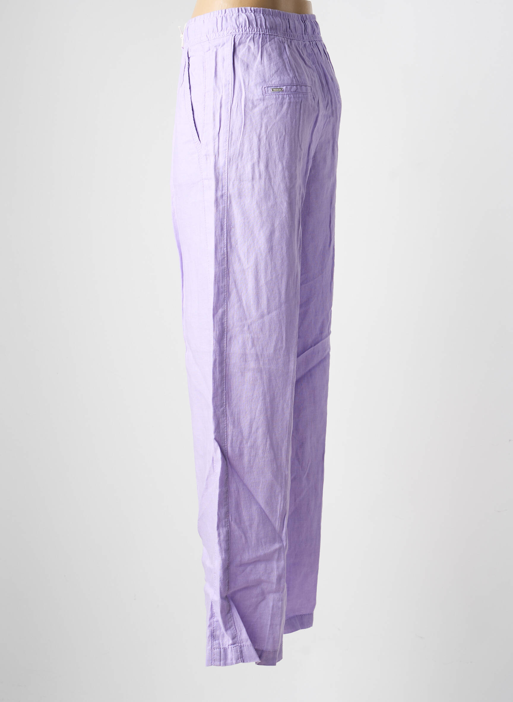 Platus kelnes krepos audinys normala dydis violetinis STREET ONE moteris