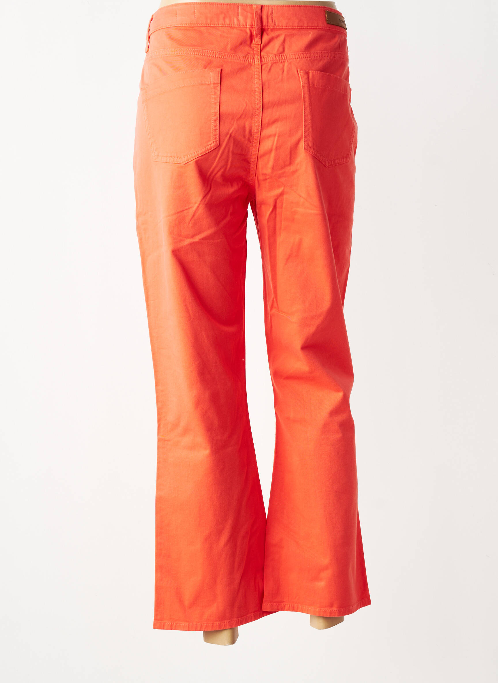 Bootcut džinsai normala dydis normala dydis oranžinė HAPPY moteris