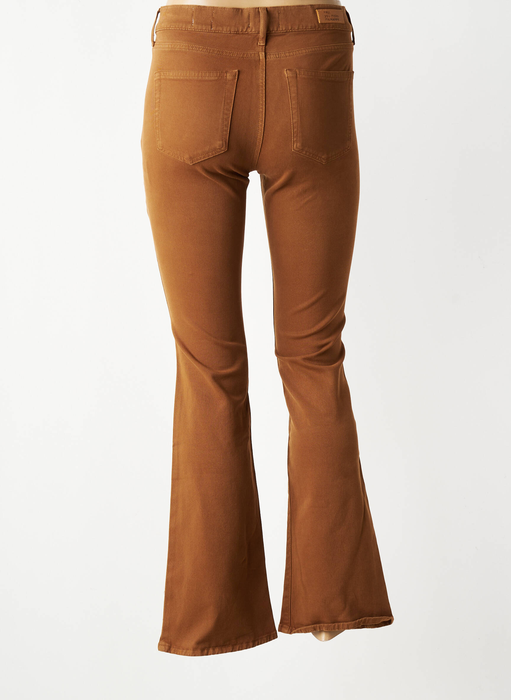 Bootcut džinsai normala dydis normala dydis rudas HAPPY moteris