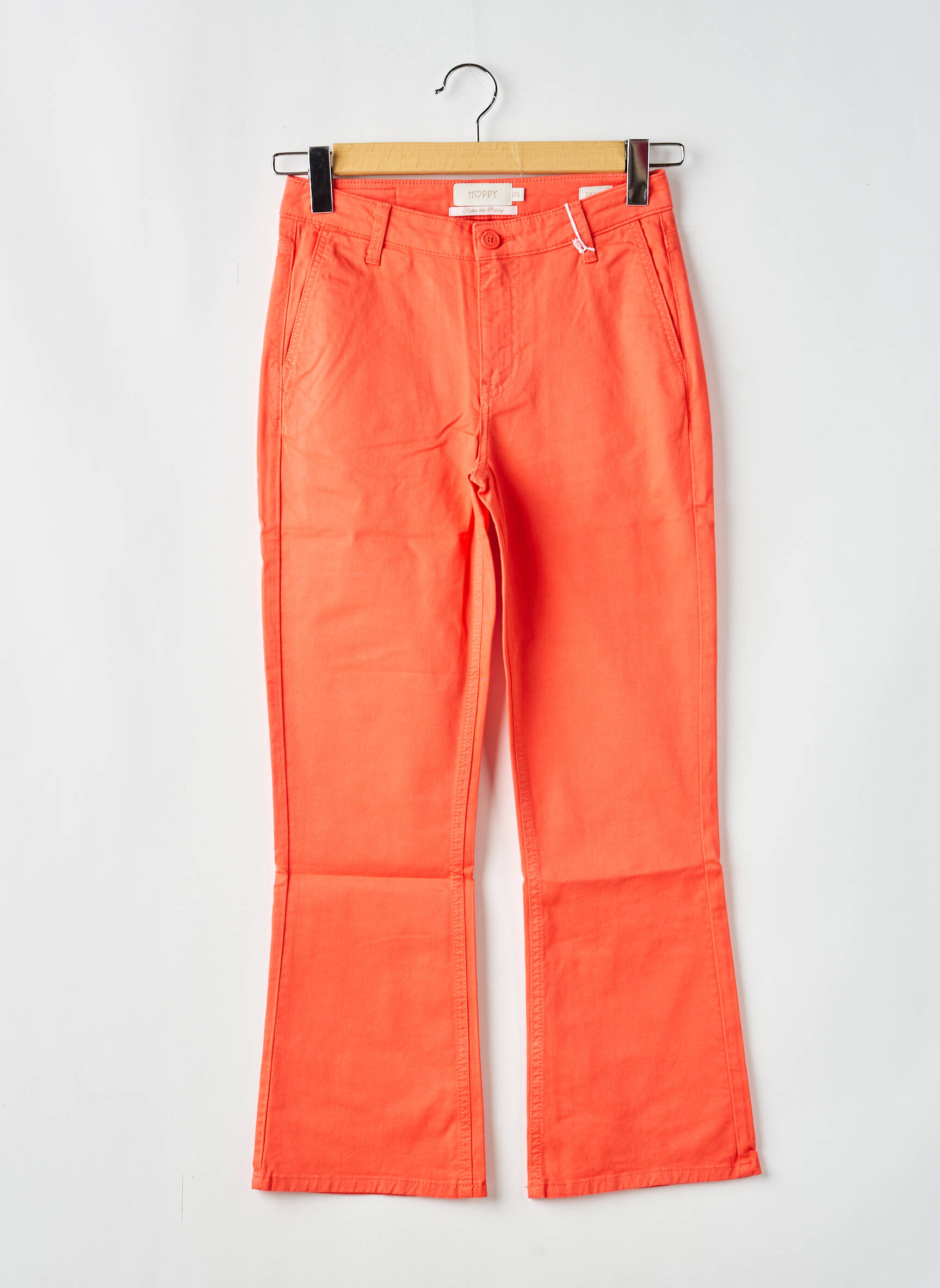 Bootcut džinsai normala dydis normala dydis oranžinė HAPPY moteris