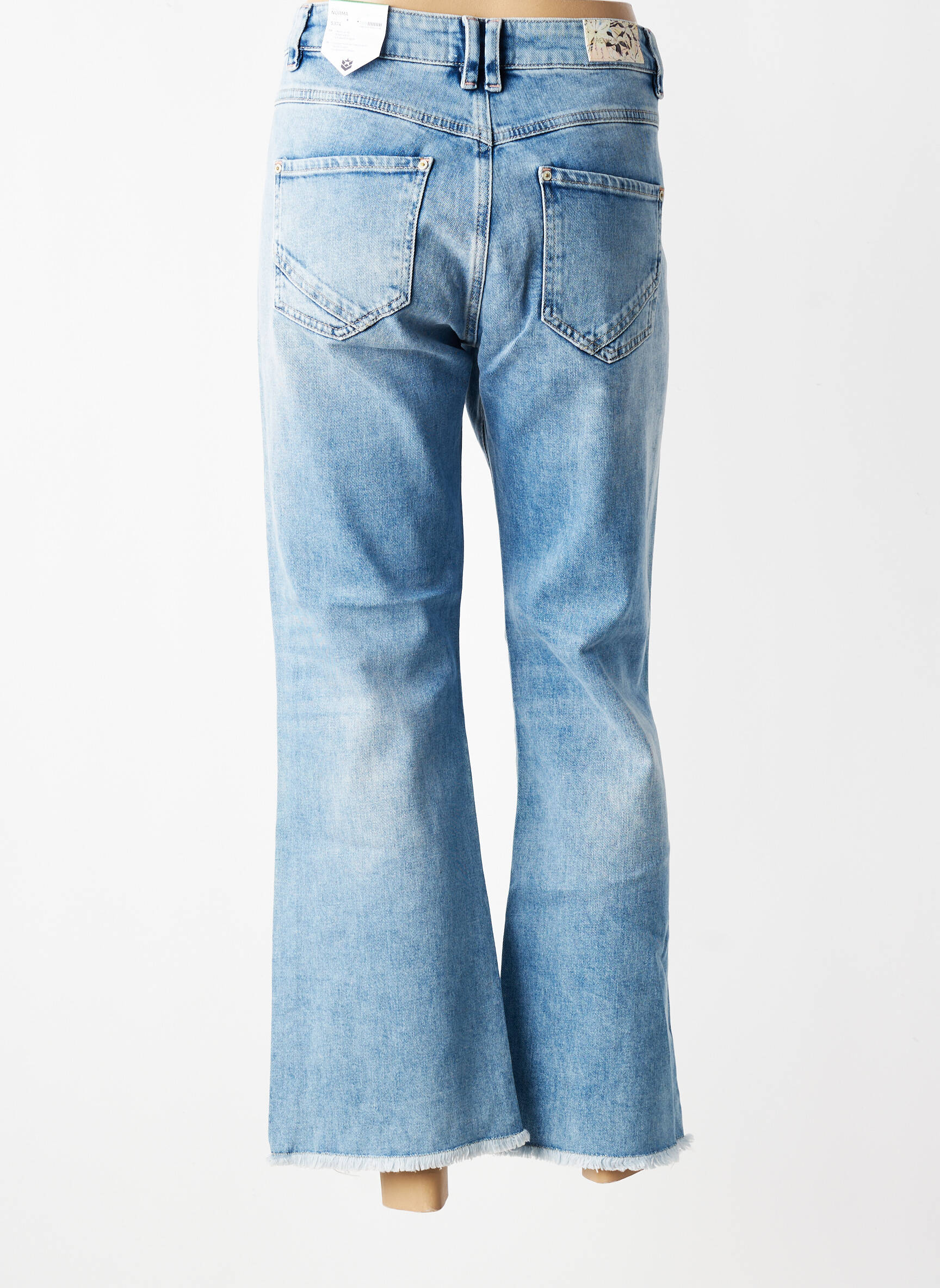 Bootcut džinsai aukšta talija aukšta talija mėlyna FREEMAN T.PORTER moteris