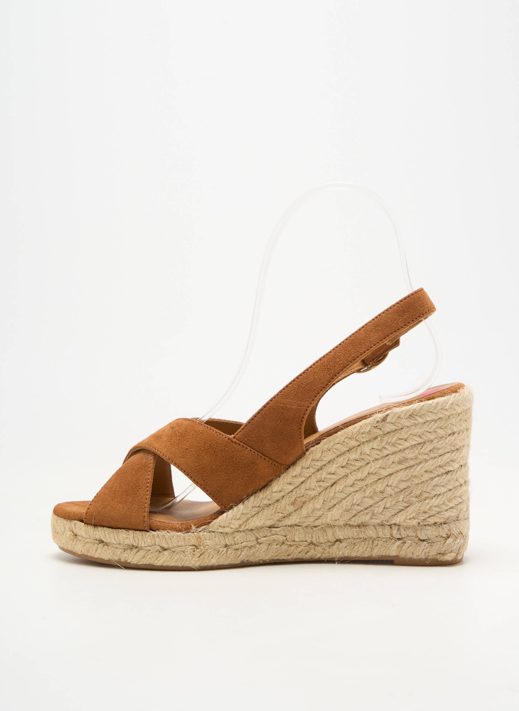 Espadrilės užsegimas kilpa(s) kulnas nuo 7 iki 9 cm rudas RIVECOUR moteris