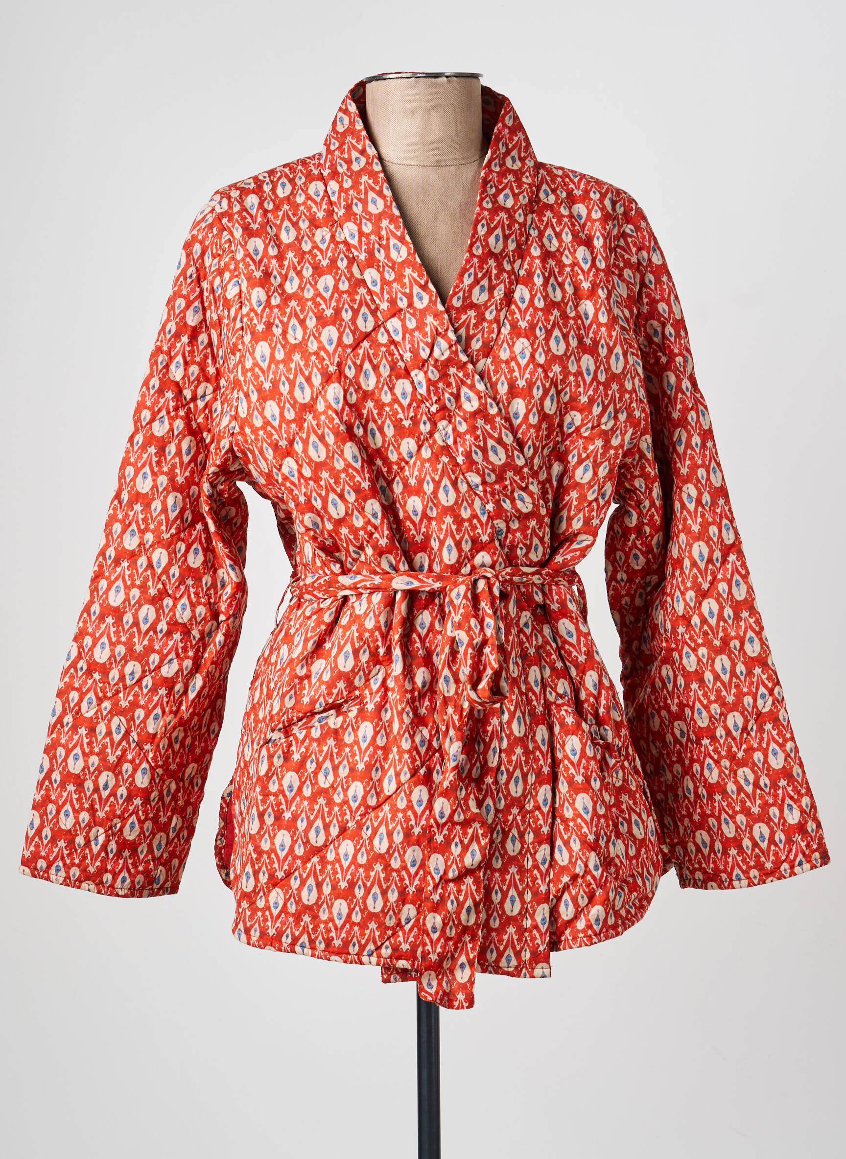 Kimono striukė kardigano apykaklė raudona HOD moteris