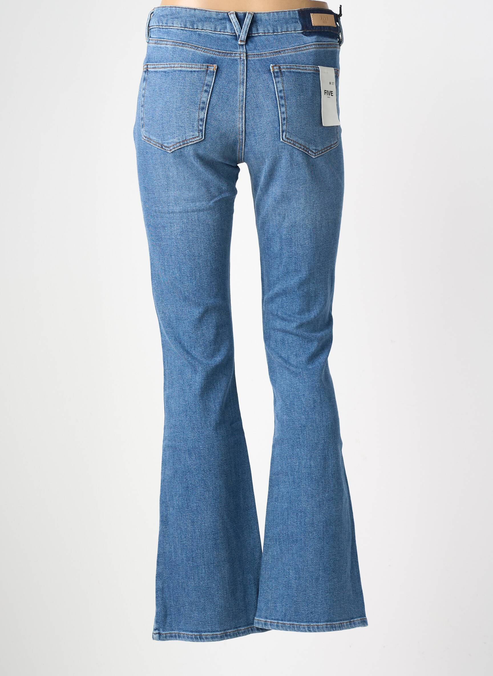 Bootcut džinsai normala dydis normala dydis mėlyna FIVE moteris