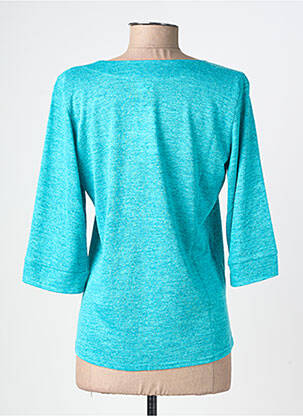 Megztinis chinamas audinys 3/4 rankovės mėlyna GEVANA moteris