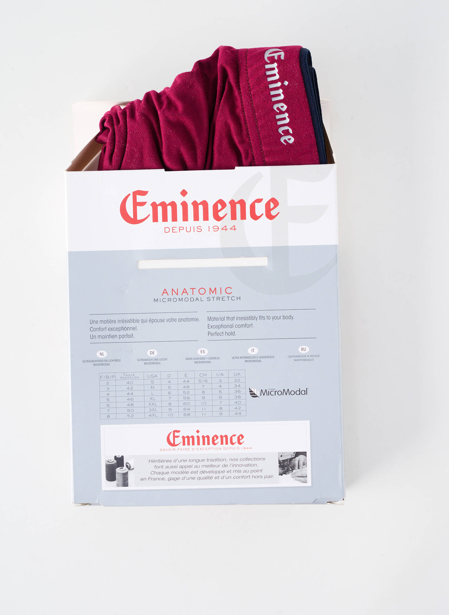 Bokseris tamprumas violetinis EMINENCE vyras