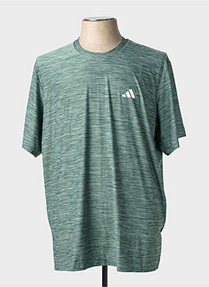 T-marškinys tamprumas trumpas rankovės žalias ADIDAS vyras