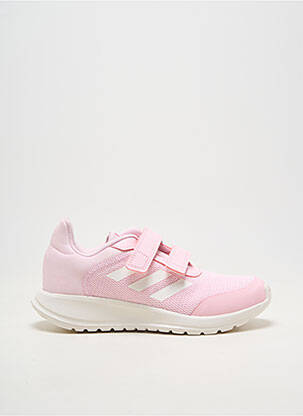 Bėgimo bateliai velcro užsegimas apvalus mygtukas rožinė ADIDAS mergina