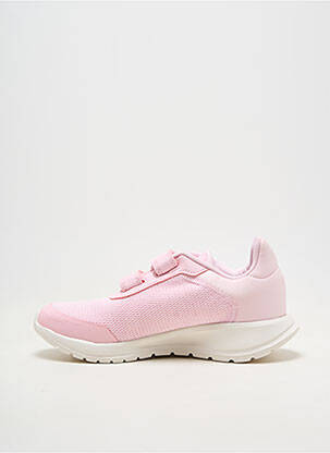 Bėgimo bateliai velcro užsegimas apvalus mygtukas rožinė ADIDAS mergina