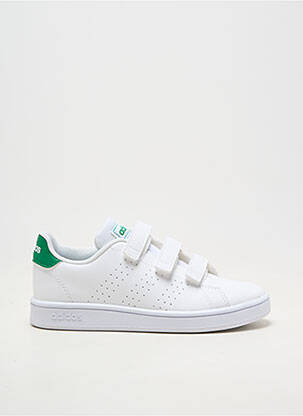 Bėgimo bateliai lygus medžiaga apvalus mygtukas baltas ADIDAS vaikas