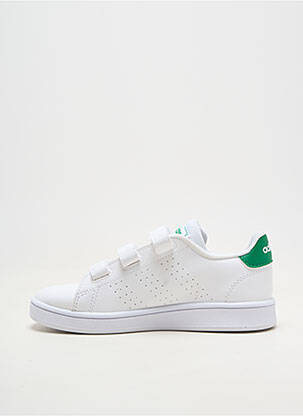 Bėgimo bateliai lygus medžiaga apvalus mygtukas baltas ADIDAS vaikas