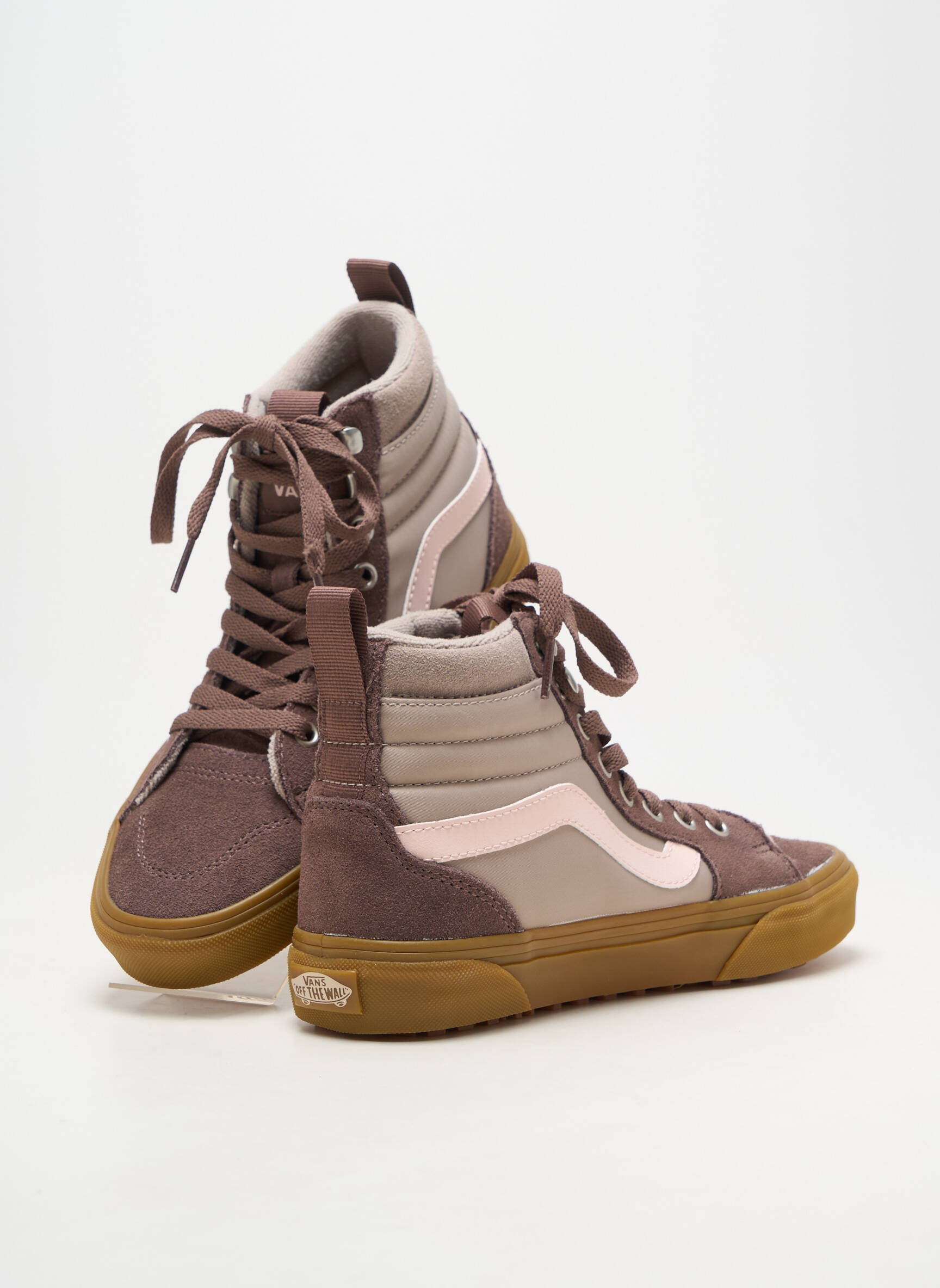 Bėgimo bateliai lygus medžiaga plokščias kulnas iki 3 cm pilka VANS moteris