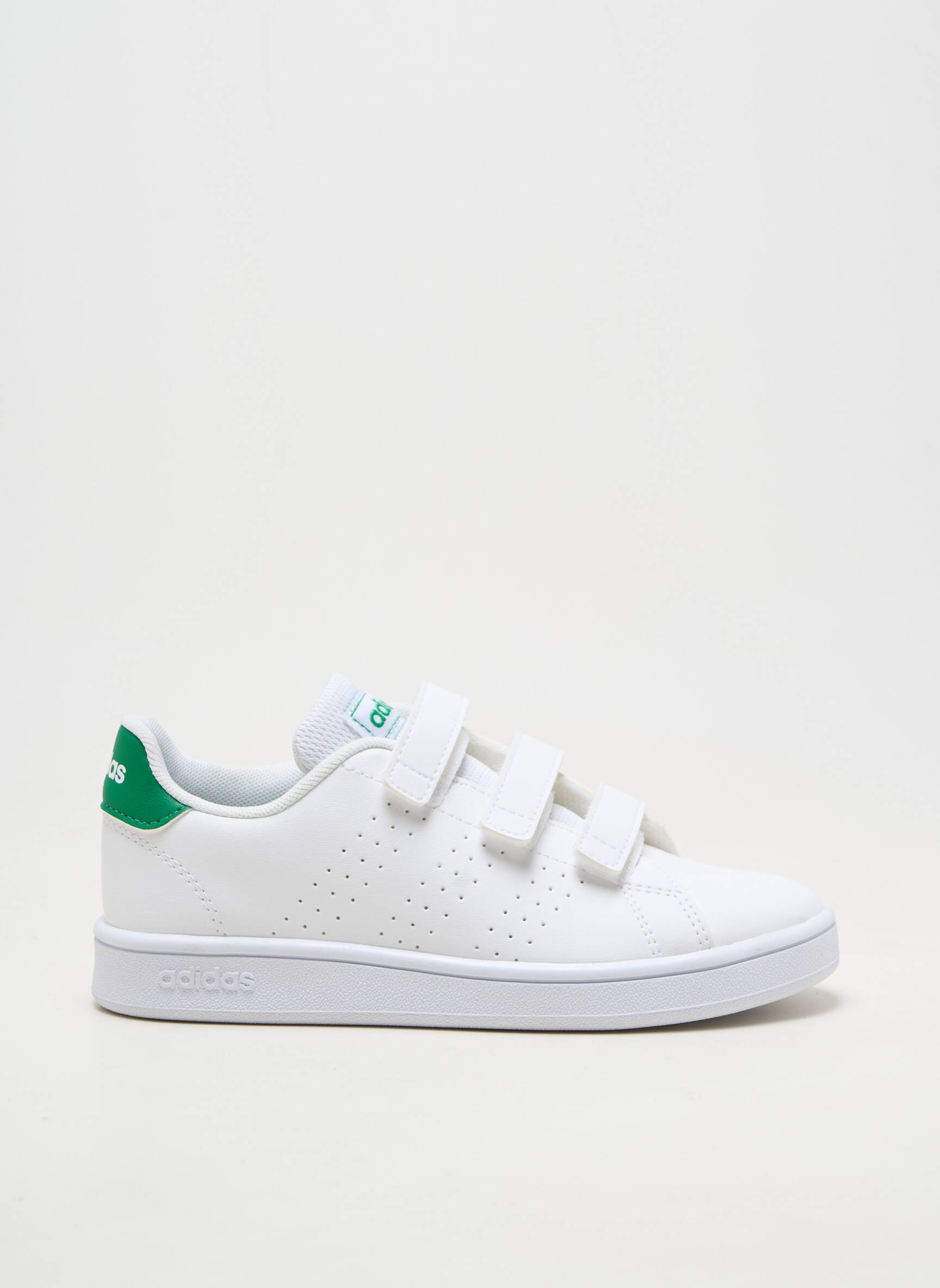 Bėgimo bateliai lygus medžiaga apvalus mygtukas baltas ADIDAS vaikas