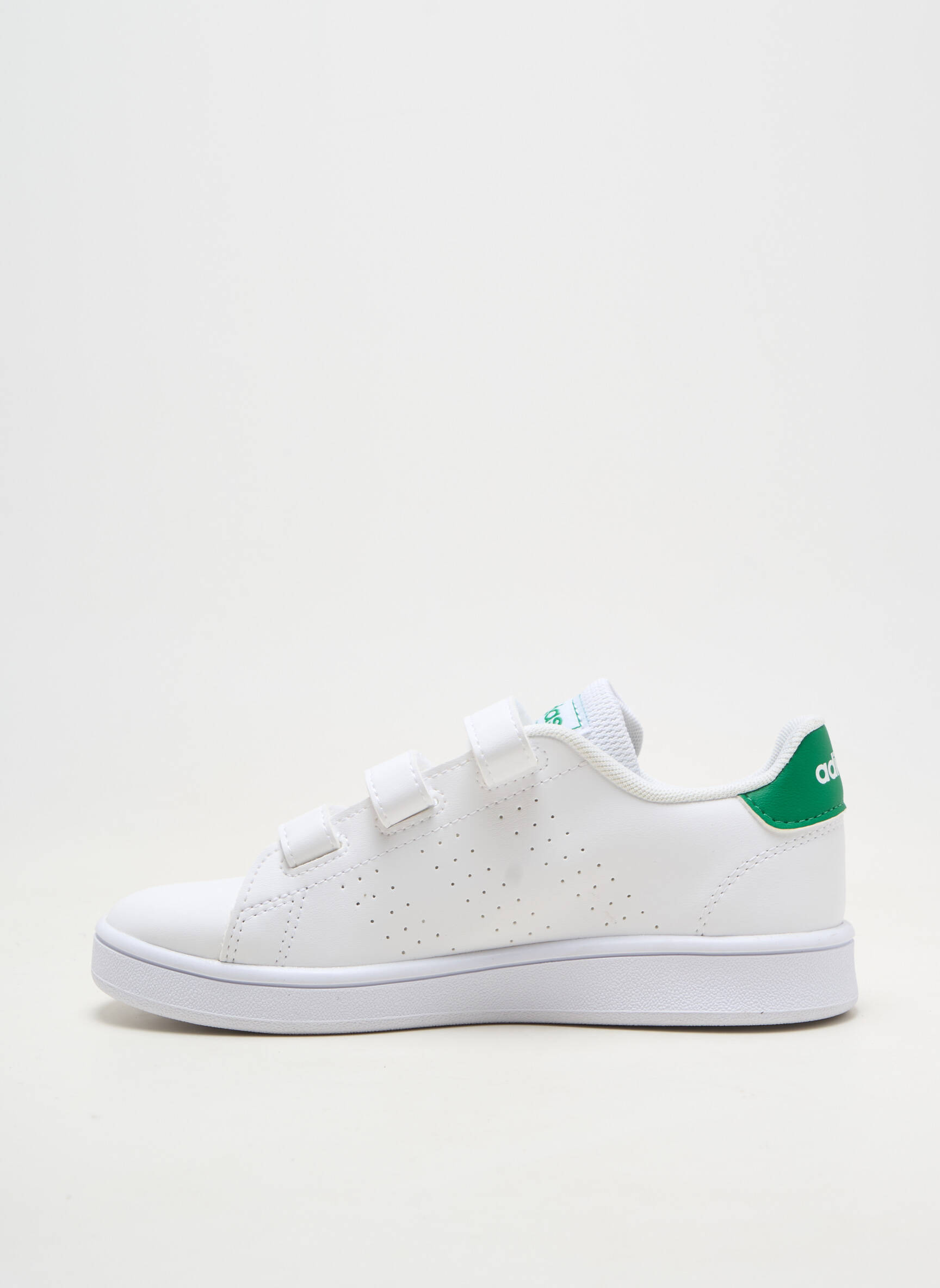 Bėgimo bateliai lygus medžiaga apvalus mygtukas baltas ADIDAS vaikas