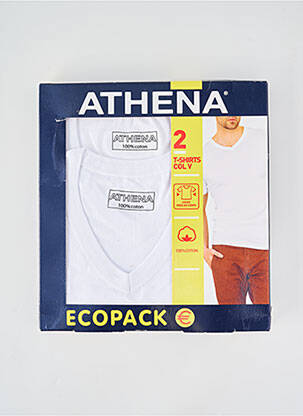 T-marškinys tamprumas trumpas rankovės baltas ATHENA vyras