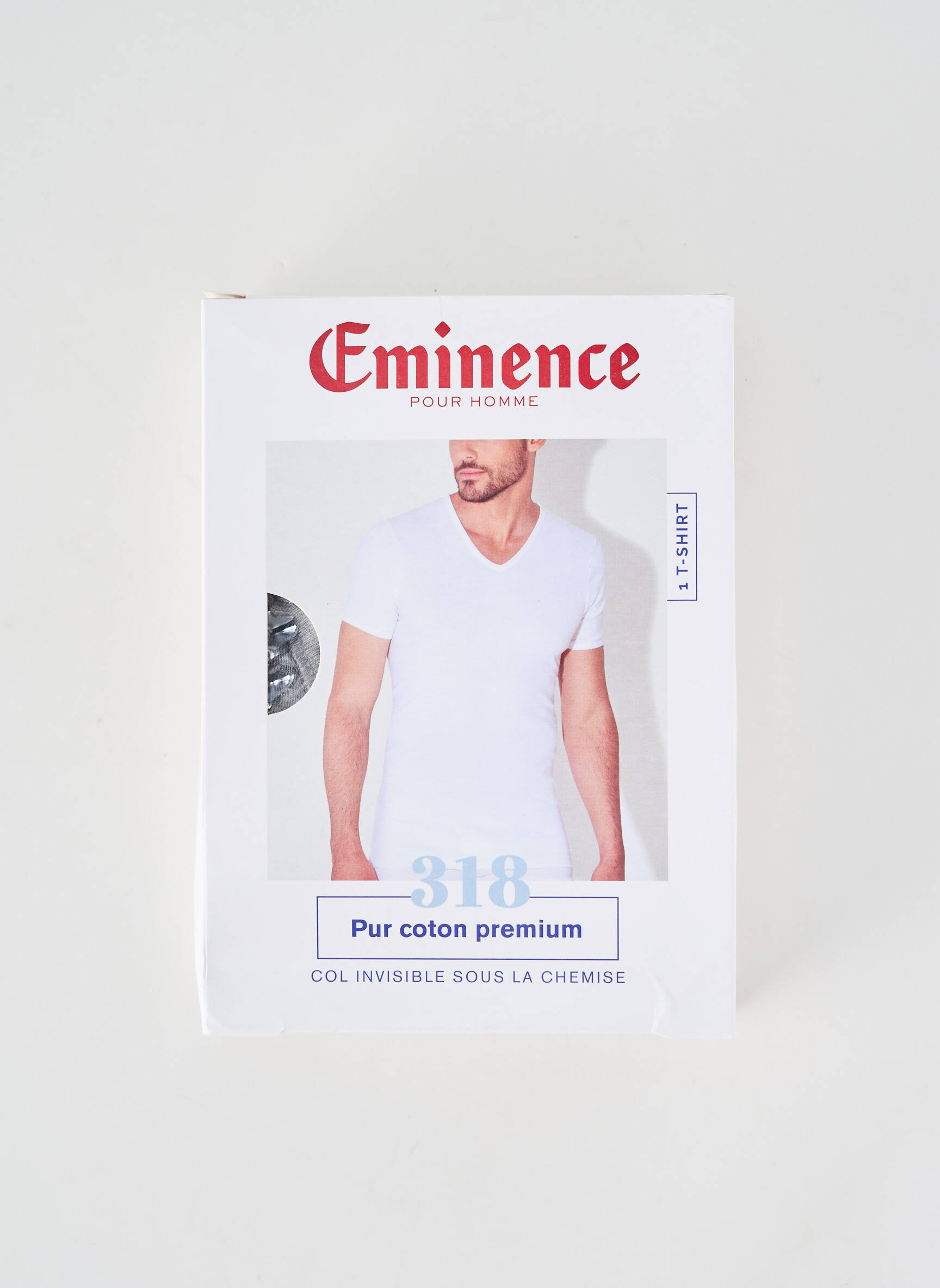 T-marškinys chinamas audinys trumpas rankovės pilka EMINENCE vyras