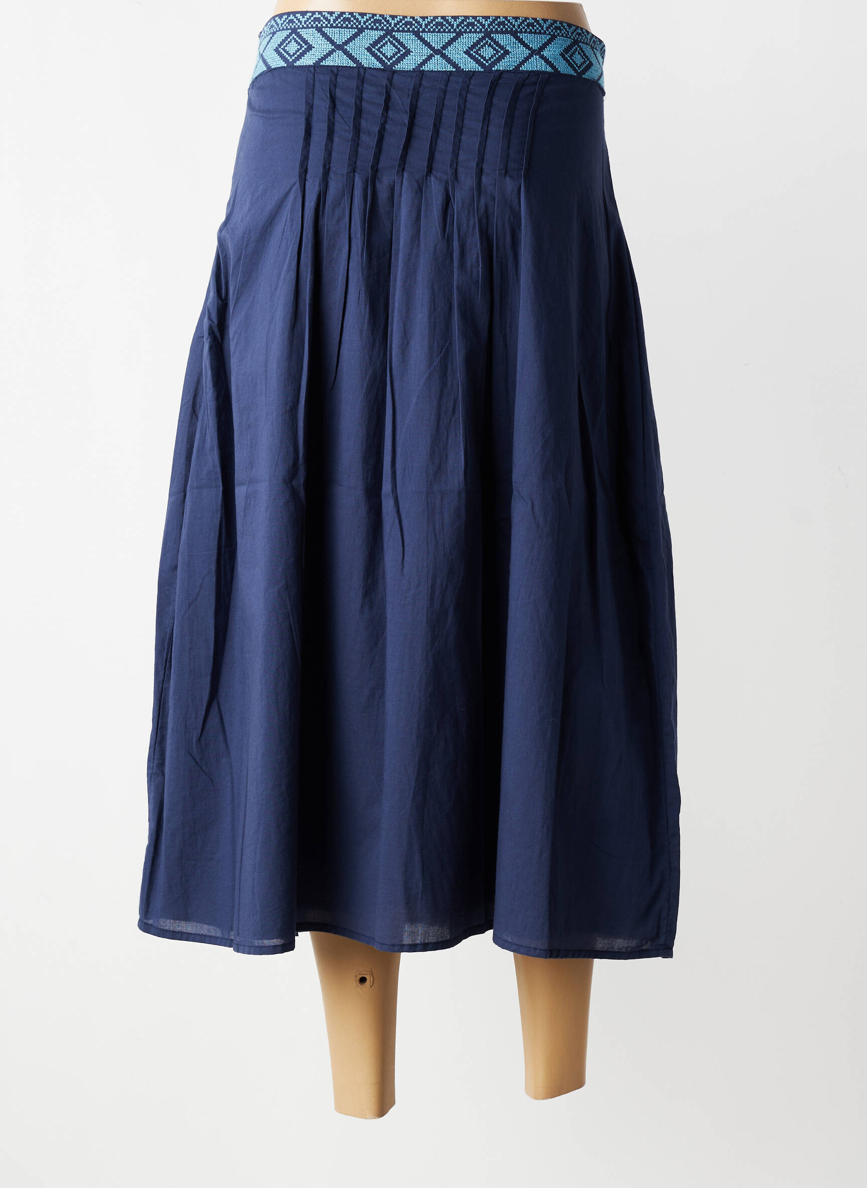 Ilgas sijonas šoninė užtrauktuko uždarymo sistema mėlyna MD'M moteris