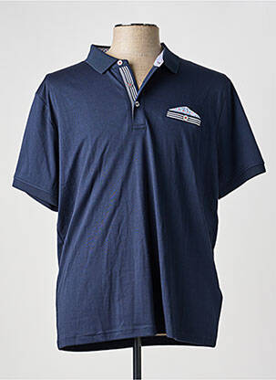 Polo jersey audinys trumpas rankovės mėlyna COFOX vyras