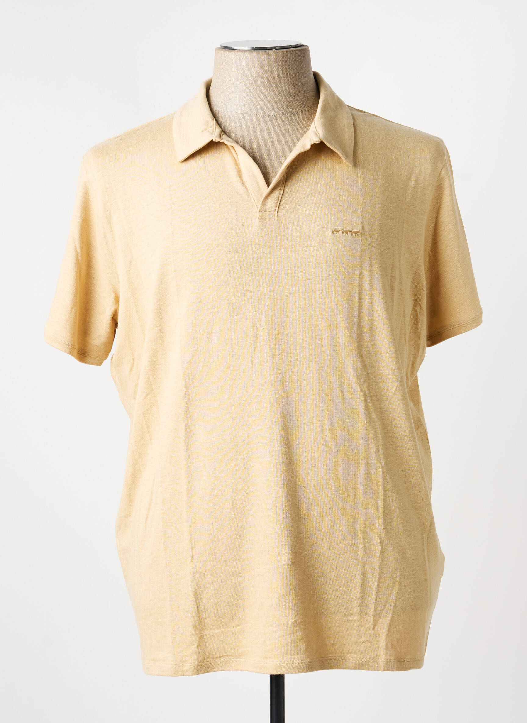 Polo jersey audinys trumpas rankovės bežinis MISE AU GREEN vyras