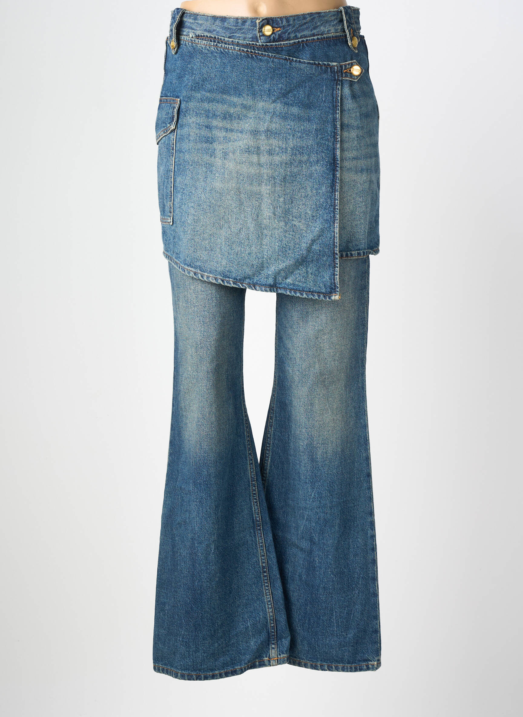 Bootcut džinsai normala dydis normala dydis mėlyna GANNI moteris