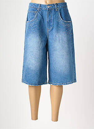 Bermudas tiesi kirpimas normala dydis mėlyna ME369 moteris