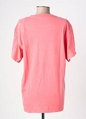 T-marškinys tiesi kirpimas trumpas rankovės rožinė NEWTONE moteris