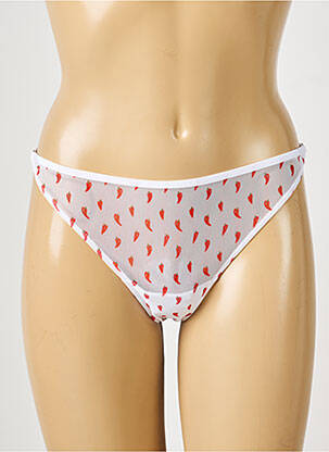 Tanga tamprumas baltas LA NOUVELLE moteris
