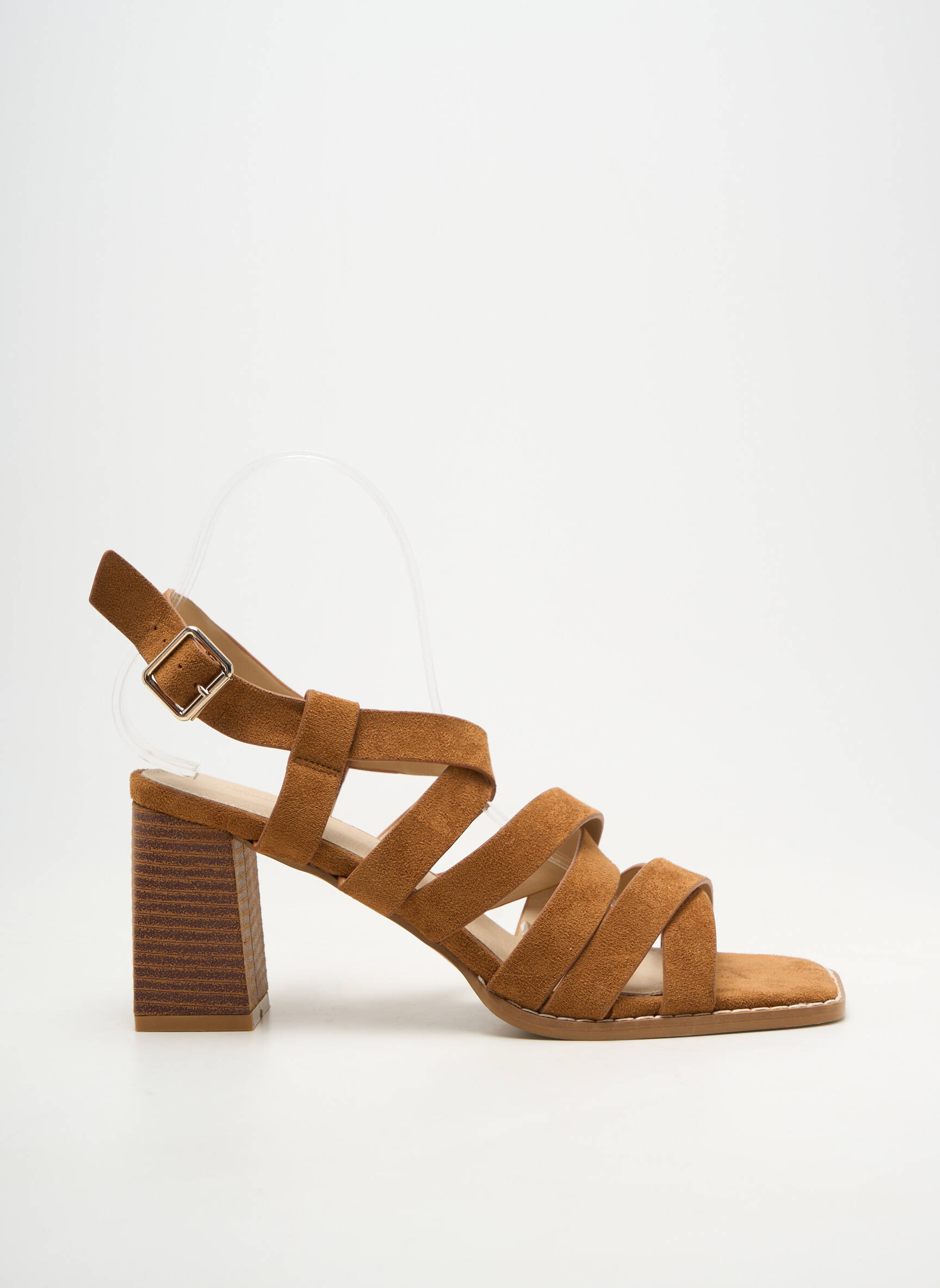 Sandalai/nu pėdos užsegimas kilpa(s) kulnas nuo 7 iki 9 cm rudas VANESSA WU moteris