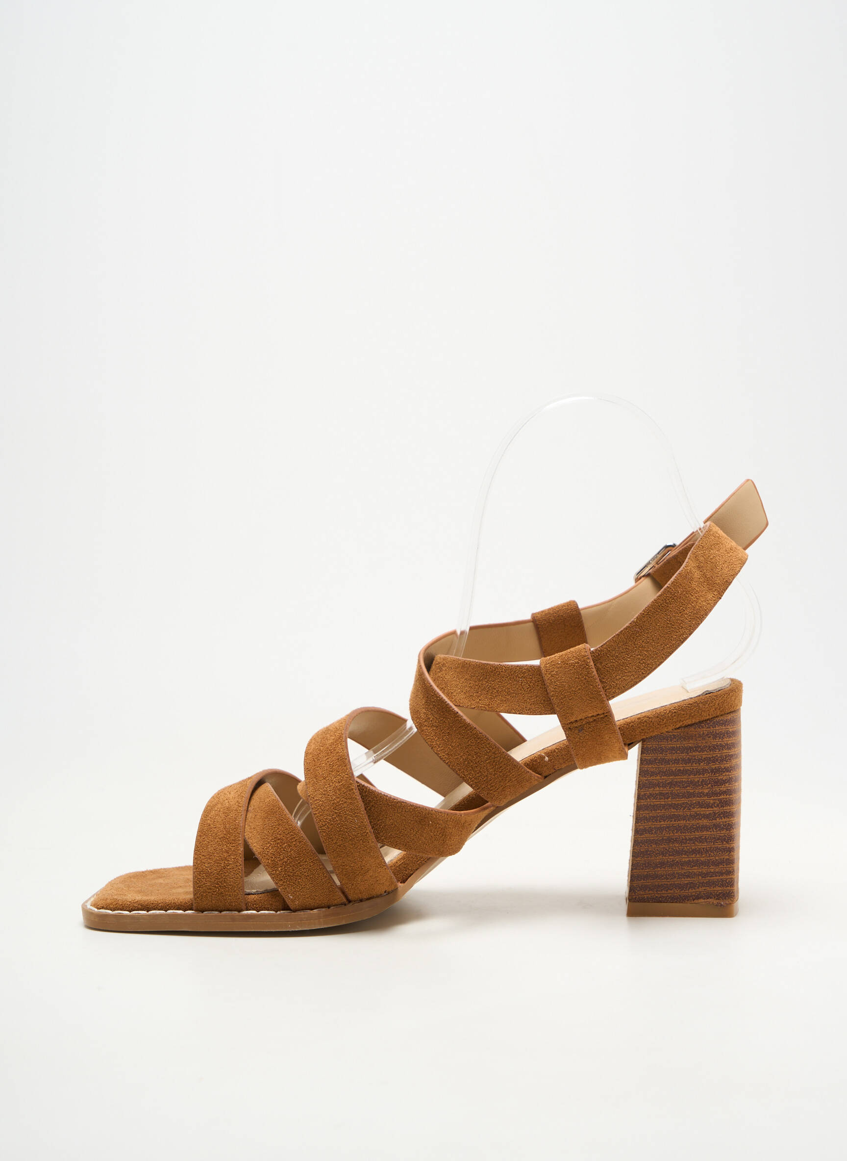 Sandalai/nu pėdos užsegimas kilpa(s) kulnas nuo 7 iki 9 cm rudas VANESSA WU moteris