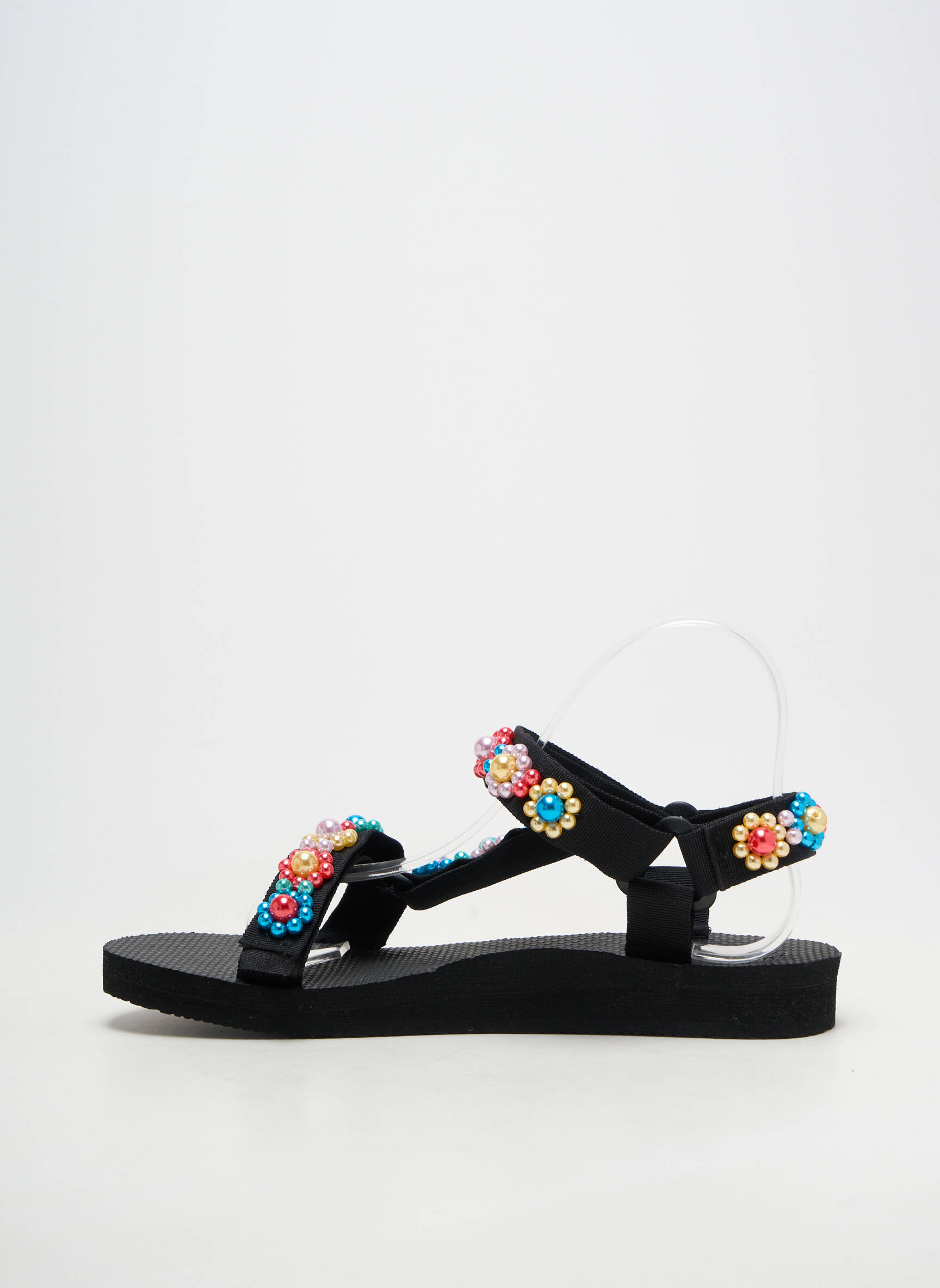 Sandalai/nu pėdos atvira pabaiga plokščias kulnas iki 3 cm juodas ARIZONA LOVE moteris