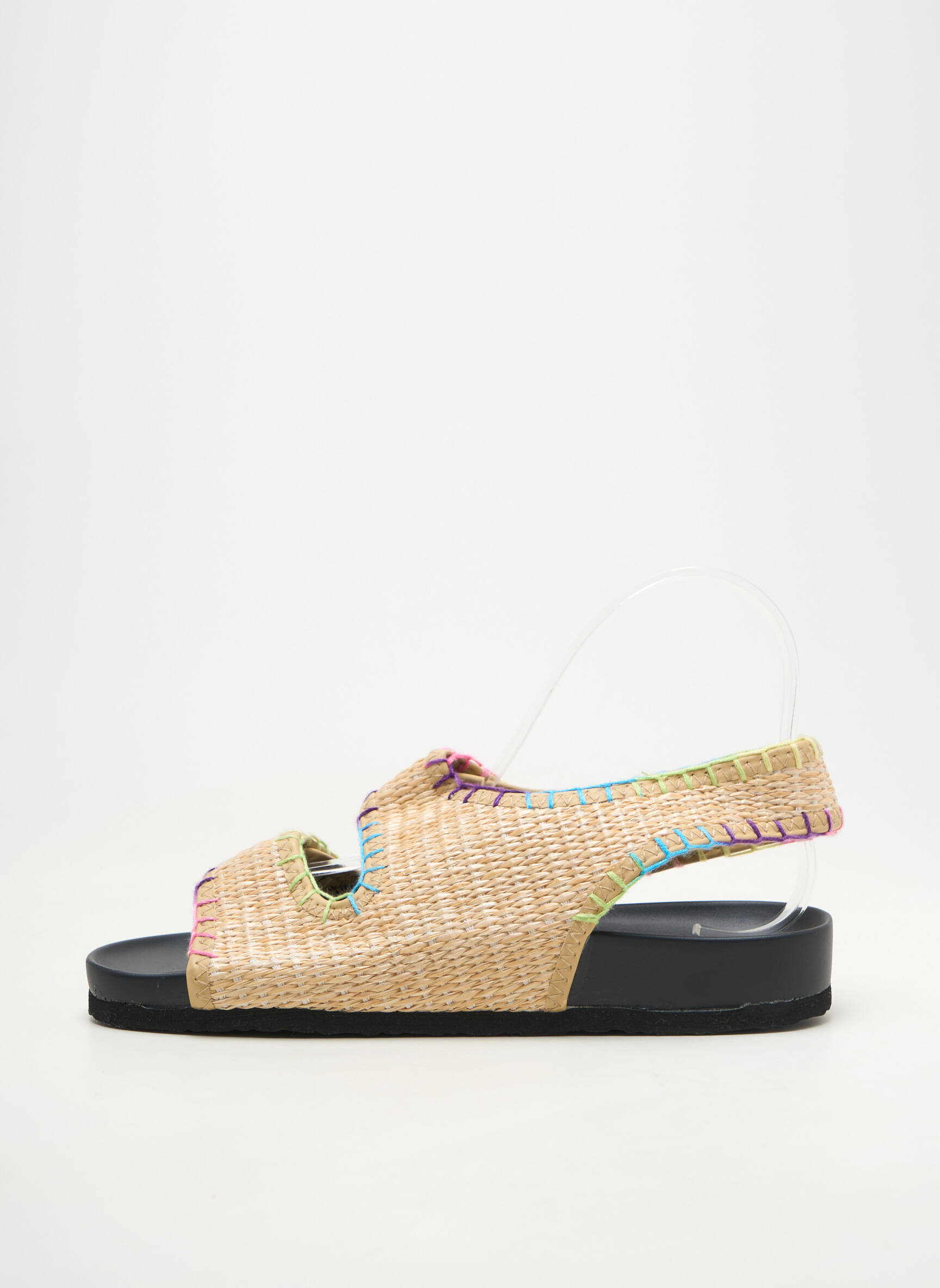 Sandalai/nu pėdos atvira pabaiga plokščias kulnas iki 3 cm bežinis ARIZONA LOVE moteris