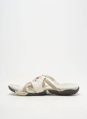 Mule/sabotai lygus medžiaga plokščias kulnas iki 3 cm baltas ALTEX moteris