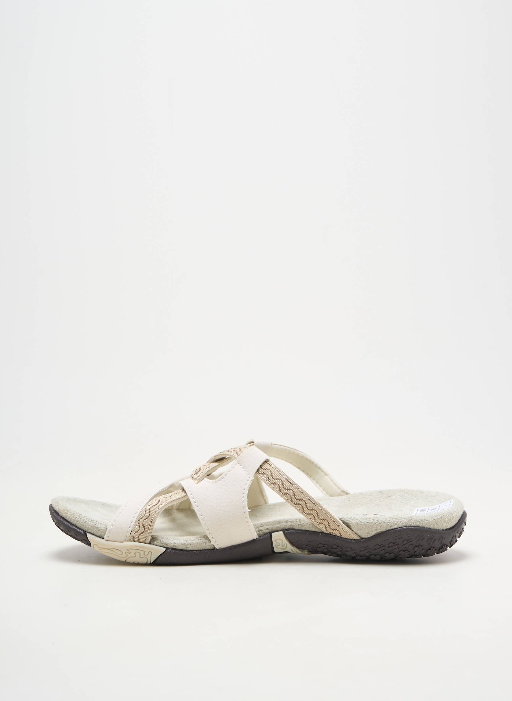 Mule/sabotai lygus medžiaga plokščias kulnas iki 3 cm baltas ALTEX moteris