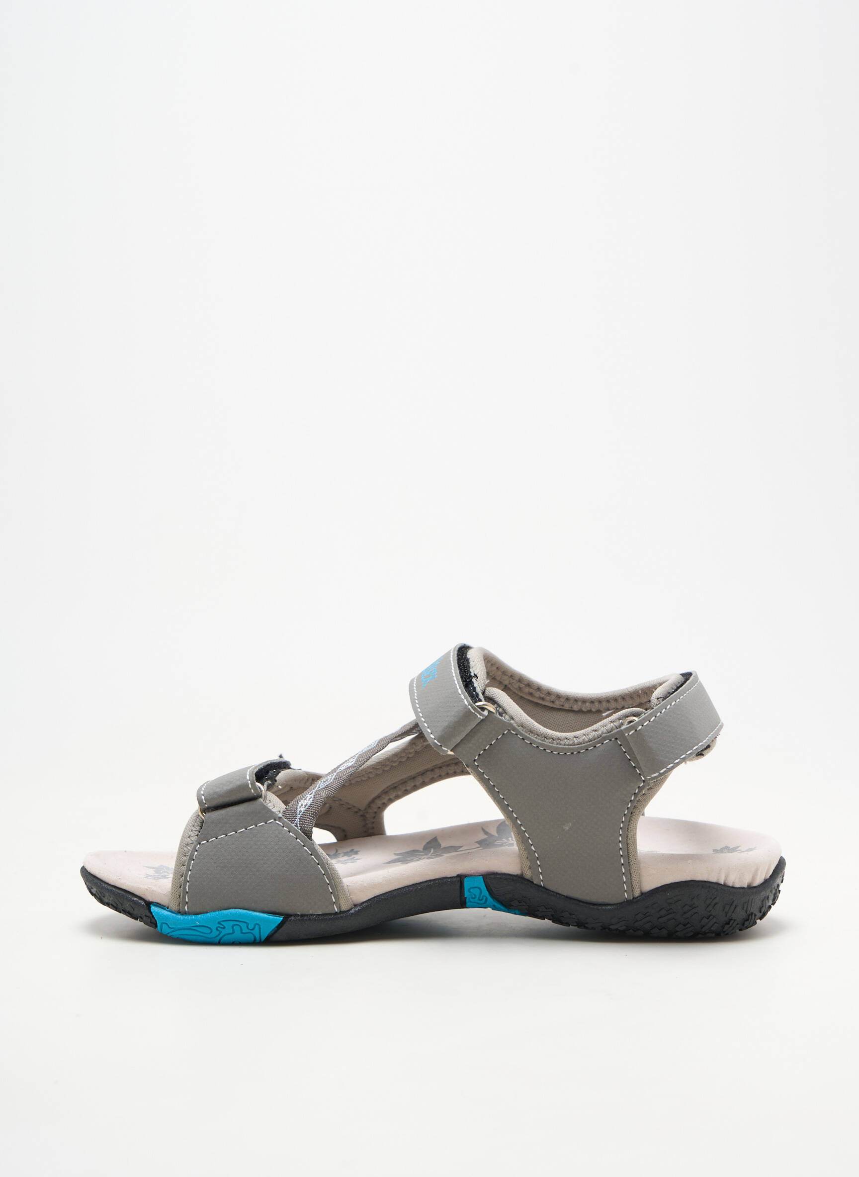 Sandalai/nu pėdos lygus medžiaga plokščias kulnas iki 3 cm pilka ALTEX moteris
