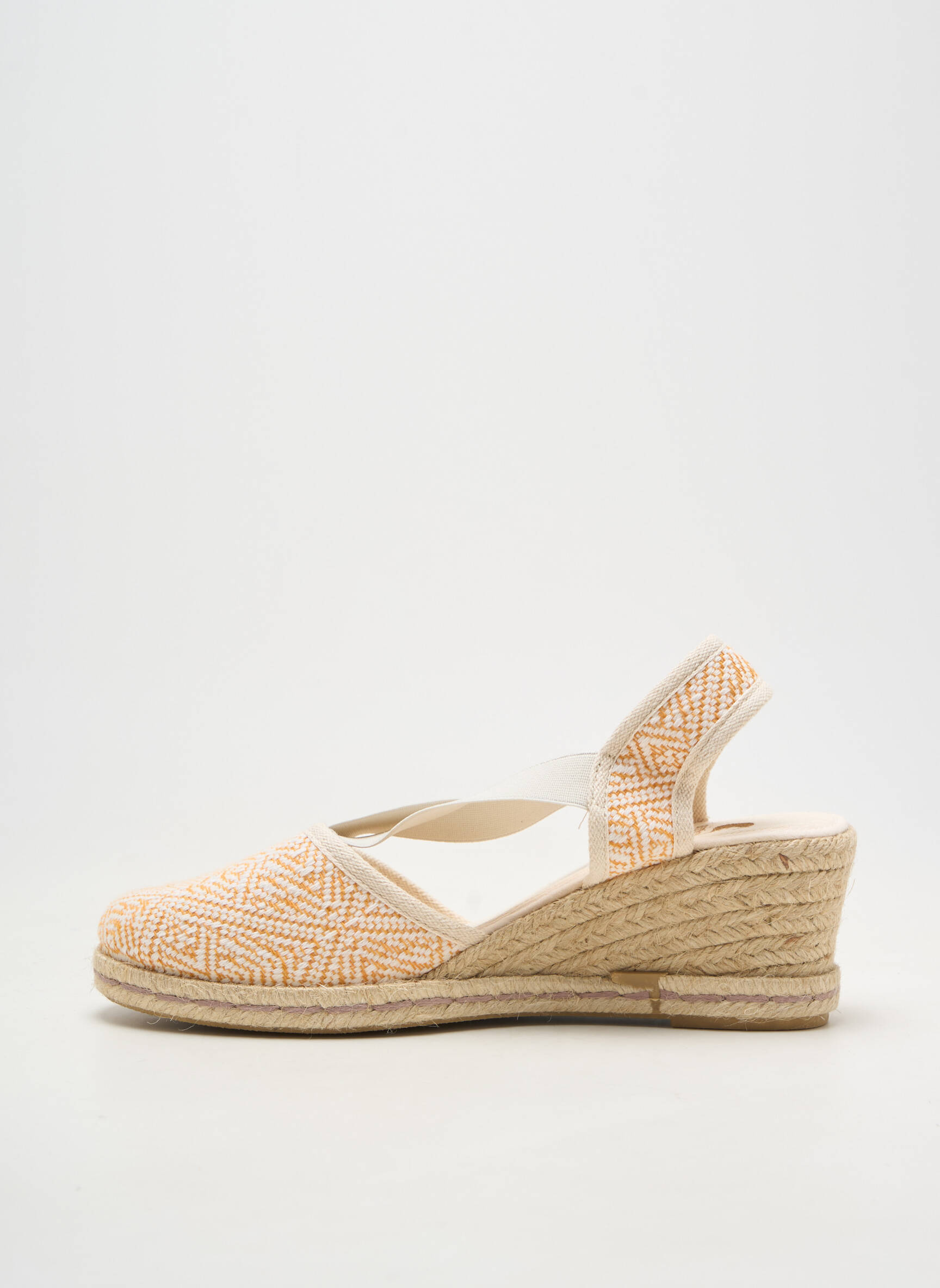 Espadrilės apvalus mygtukas kulnas nuo 4 iki 6 cm oranžinė SOIR ET MATIN moteris