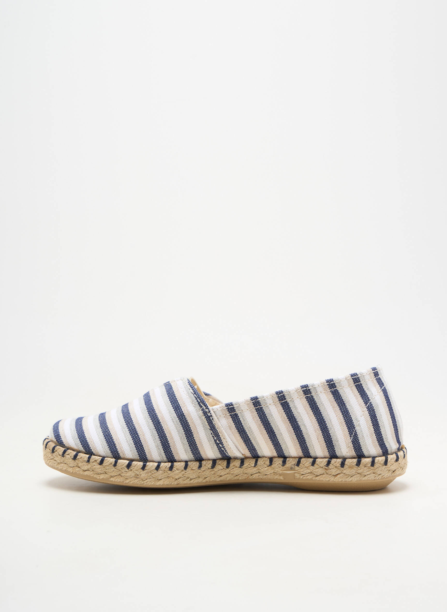 Espadrilės apvalus mygtukas plokščias kulnas iki 3 cm mėlyna SOIR ET MATIN moteris