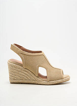 Espadrilės atvira pabaiga kulnas nuo 7 iki 9 cm bežinis EMILIE KARSTON moteris