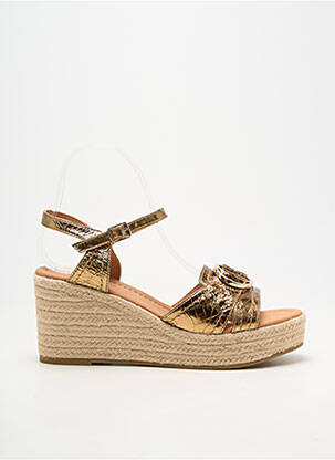 Espadrilės užsegimas kilpa(s) kulnas nuo 7 iki 9 cm auksas EMILIE KARSTON moteris
