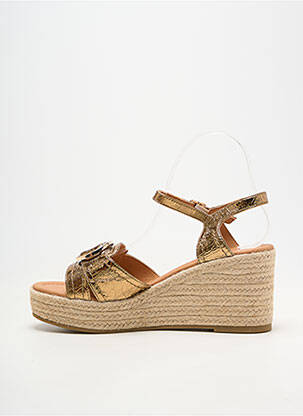 Espadrilės užsegimas kilpa(s) kulnas nuo 7 iki 9 cm auksas EMILIE KARSTON moteris