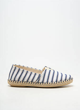 Espadrilės apvalus mygtukas plokščias kulnas iki 3 cm mėlyna SOIR ET MATIN moteris