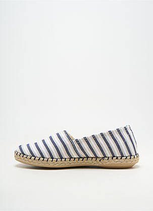 Espadrilės apvalus mygtukas plokščias kulnas iki 3 cm mėlyna SOIR ET MATIN moteris