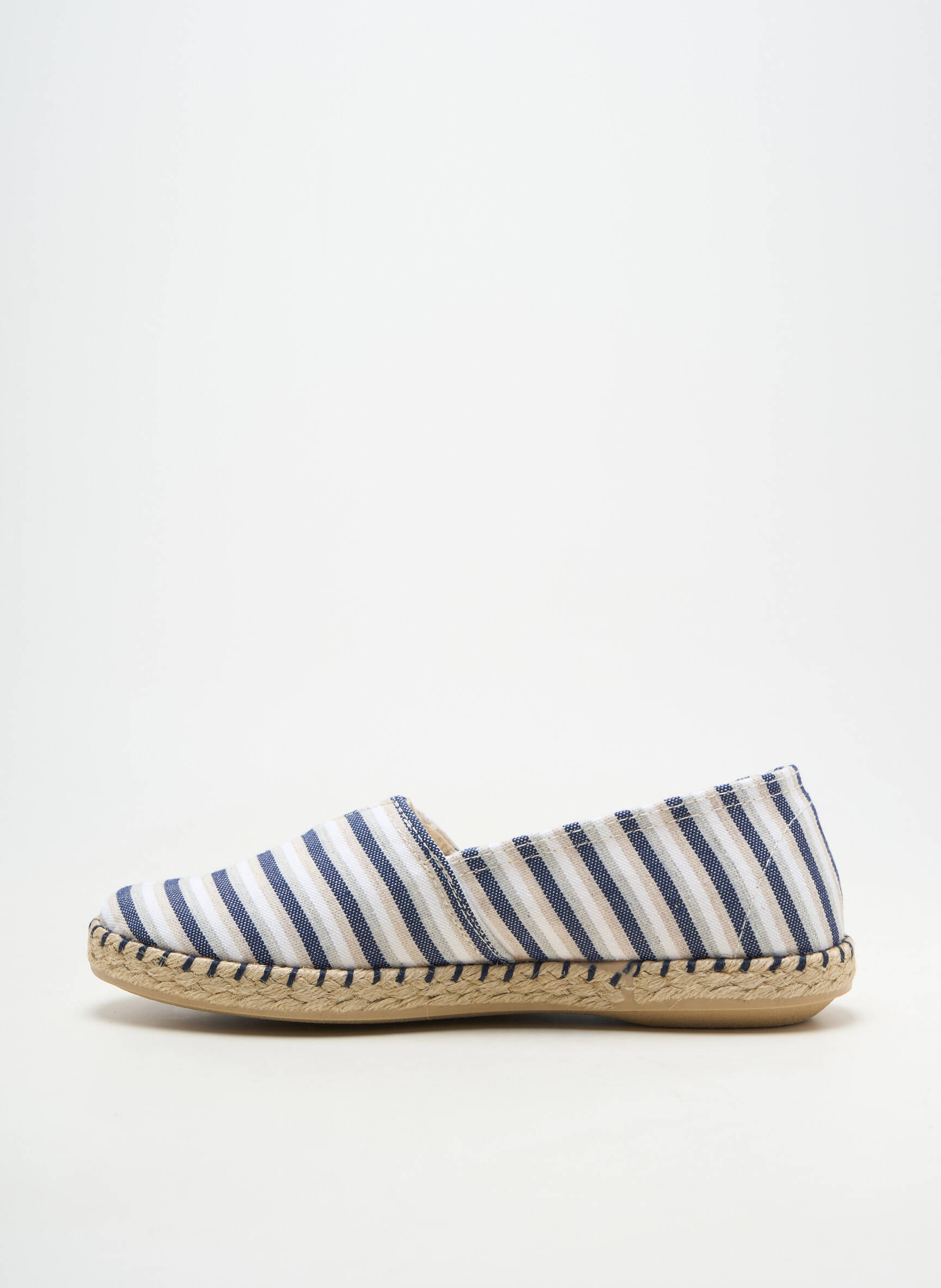 Espadrilės apvalus mygtukas plokščias kulnas iki 3 cm mėlyna SOIR ET MATIN moteris
