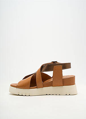 Sandalai/nu pėdos lygus medžiaga kulnas nuo 4 iki 6 cm rudas FELMINI moteris