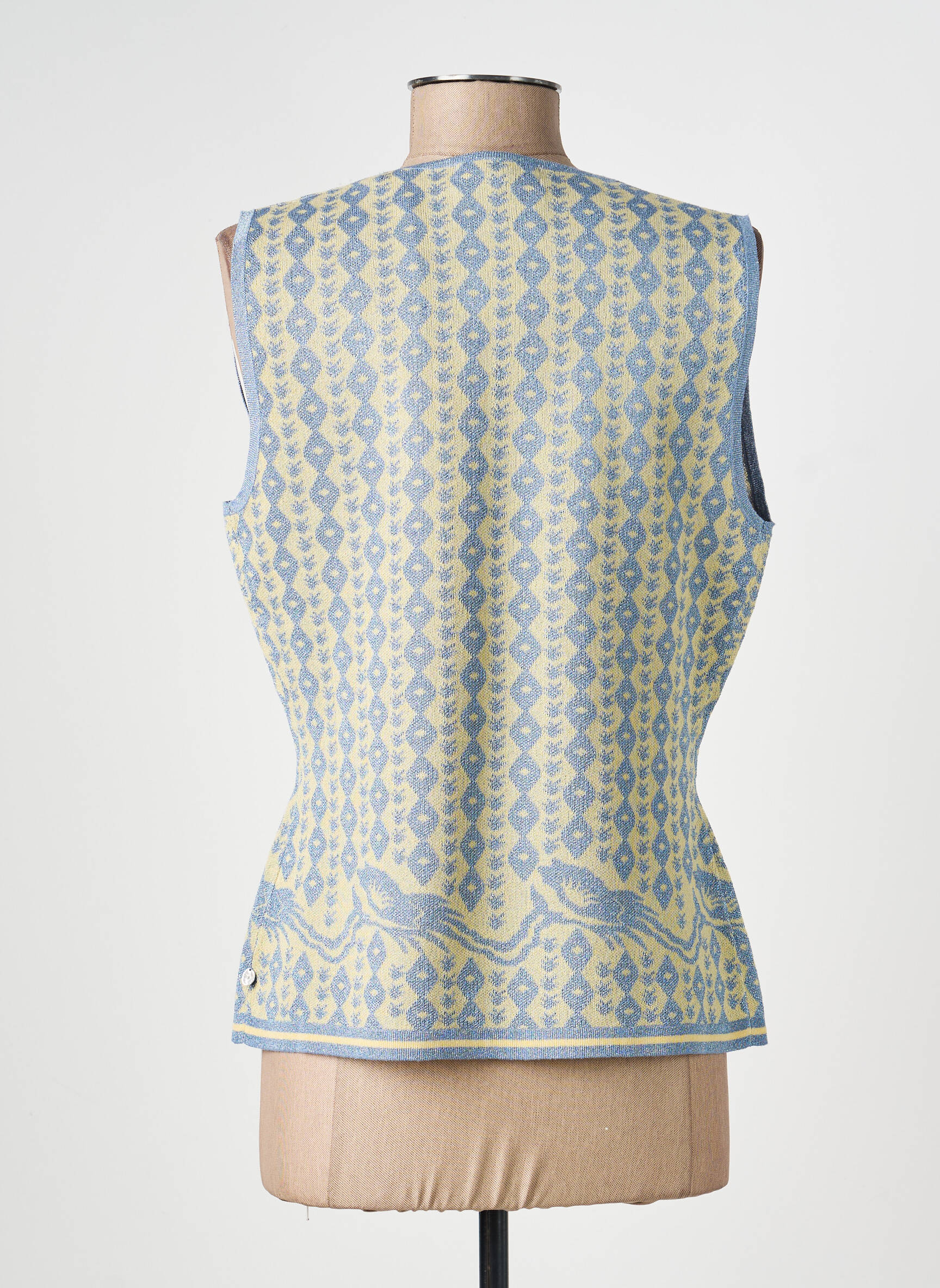 Be rankovių liemenė plona tinklinė medžiaga mėlyna SCOTCH & SODA moteris