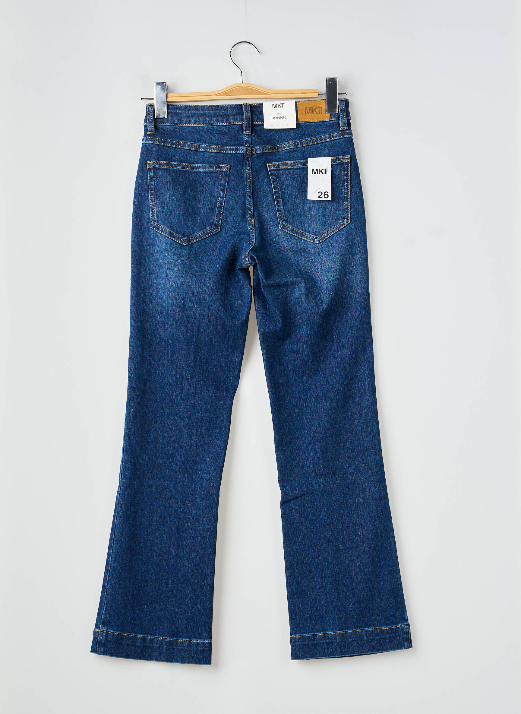 Bootcut džinsai normala dydis normala dydis mėlyna MKT STUDIO moteris